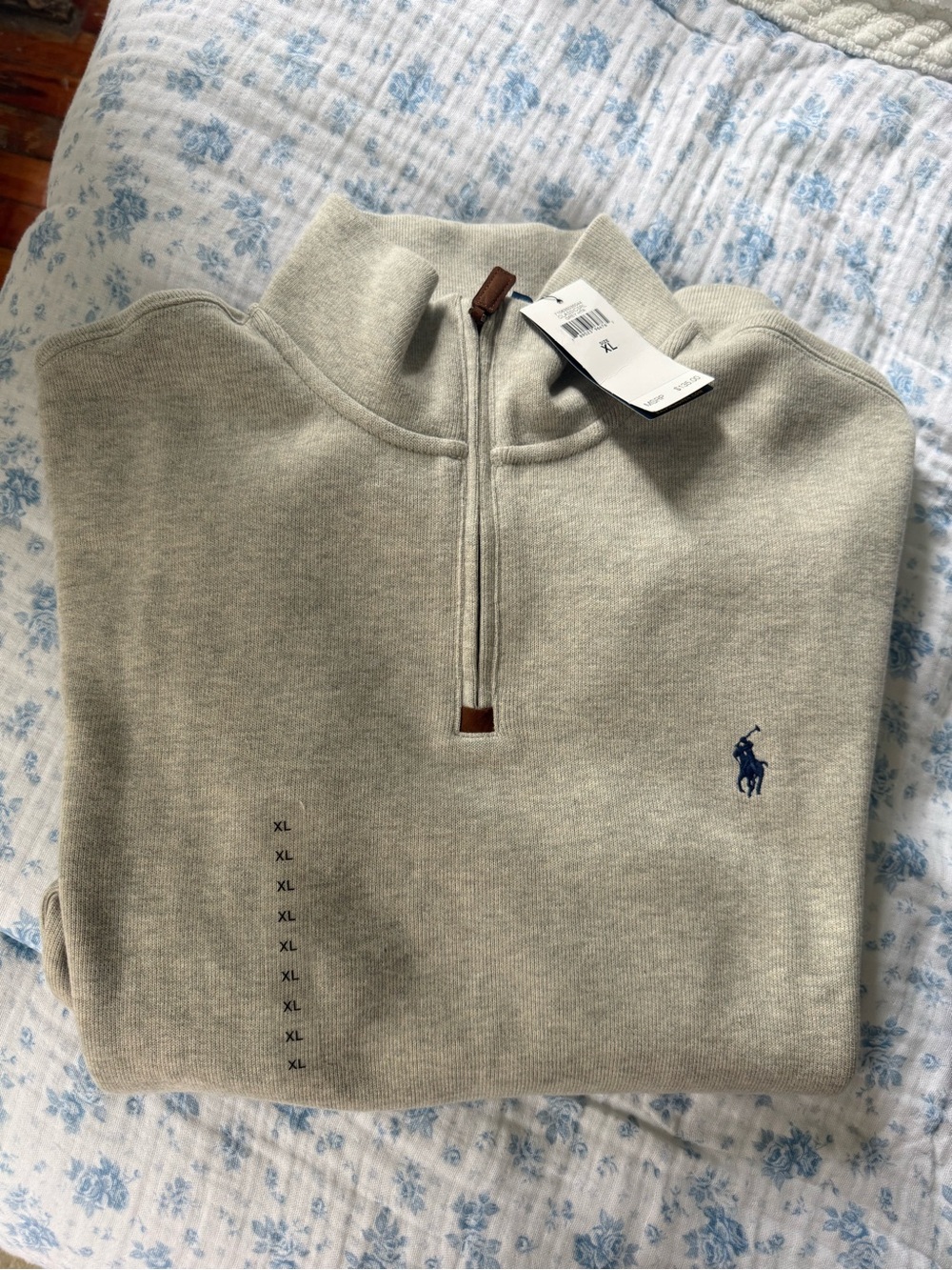 Heather Grey Polo Ralph Lauren Men’s Quarter-Zip